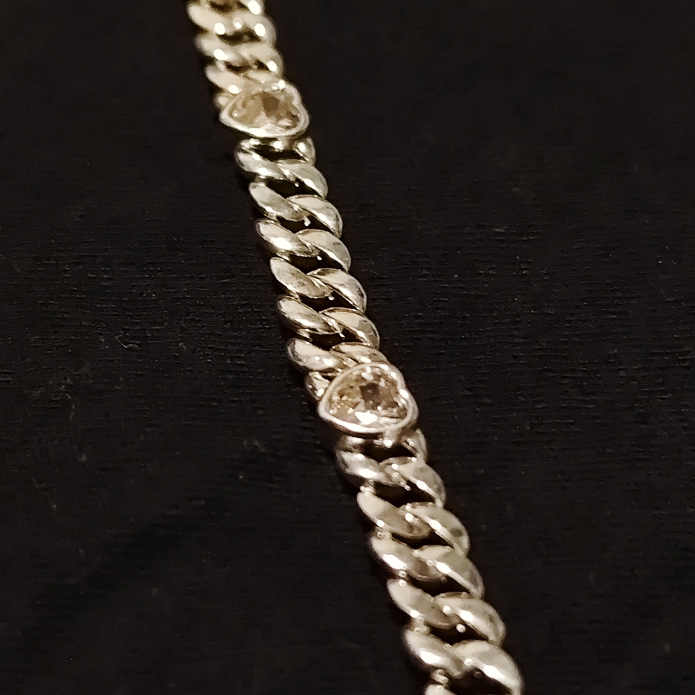 Pandora Silver Bracelet with Heart Accents